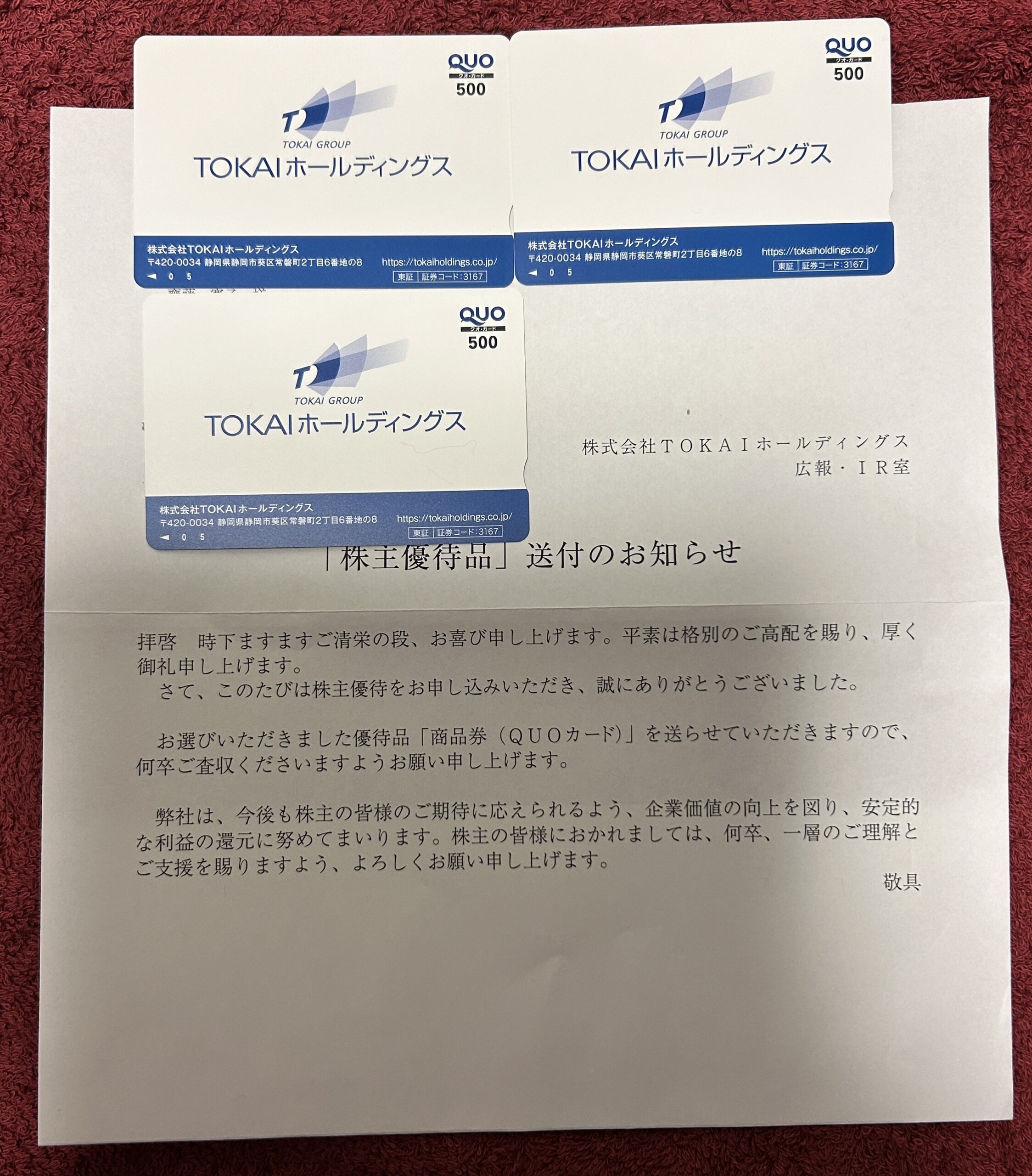 TOKAIホールディングス(3167)